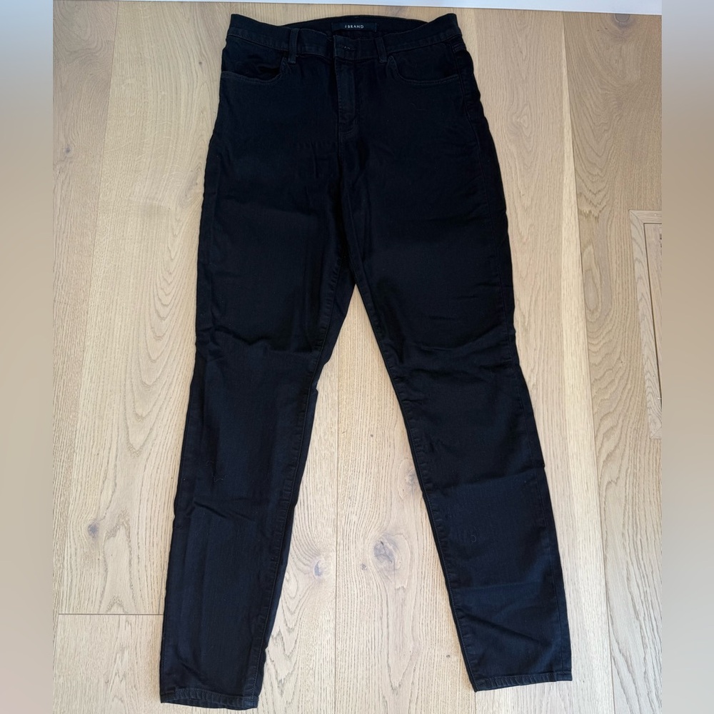 J Brand Maria High Rise Black Skinny Jeans